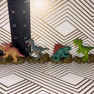 4- Jurassic Park World 2” Dinosaurs: T- Rex, Triceratops Etc